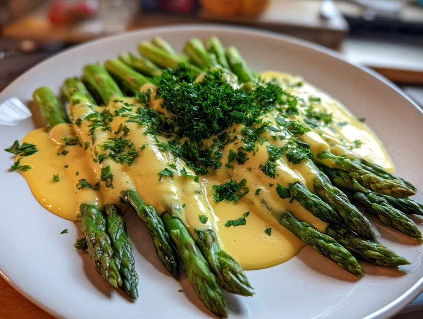 ASPERGES À LA SAUCE MIMOSA 2