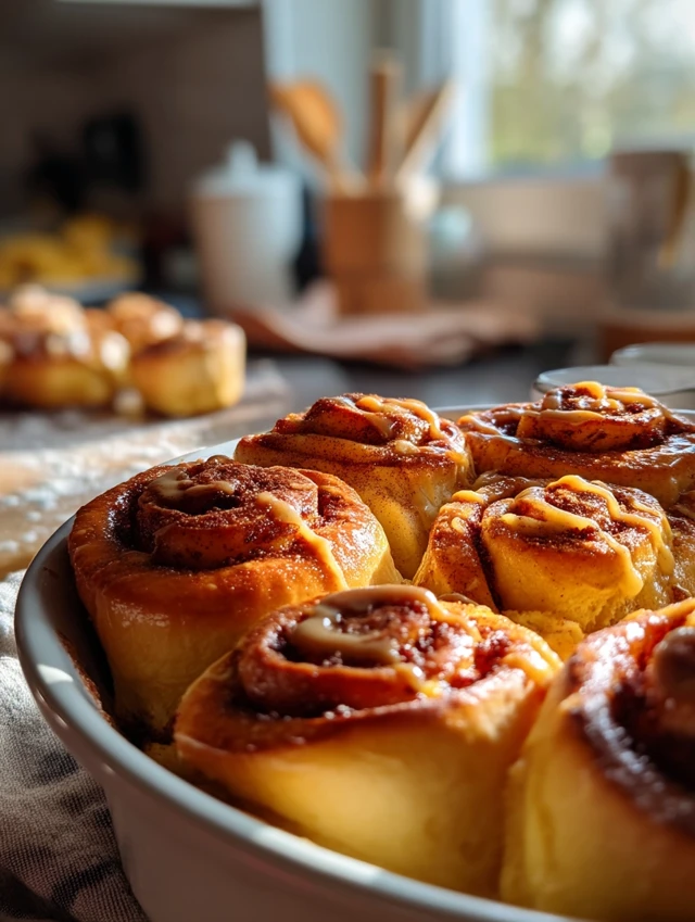 Brioches Roulées À La Cannelle Et Beurre Noisette