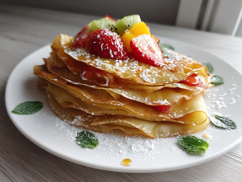 Crêpes Au Lait De Coco