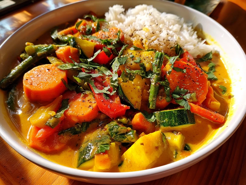 Curry De Légumes Au Lait De Coco
