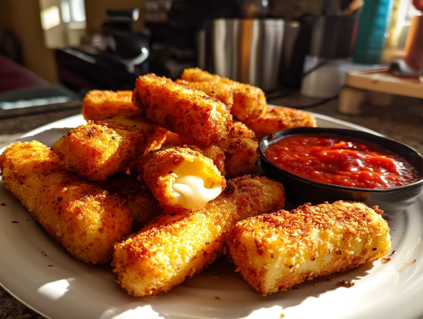 Frites de fromage à l'air fryer