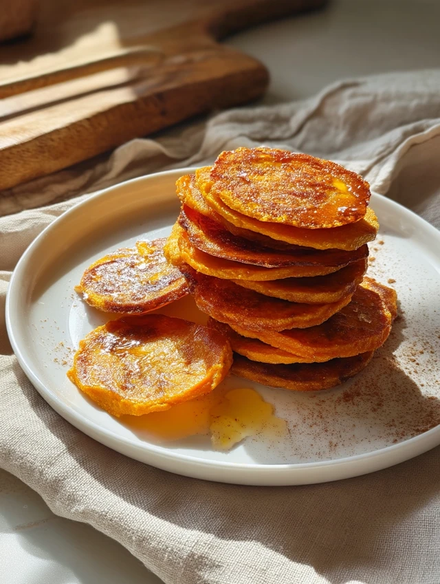 Galettes À La Patate Douce Et Cannelle