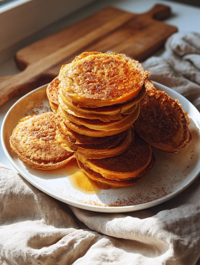 Galettes À La Patate Douce Et Cannelle