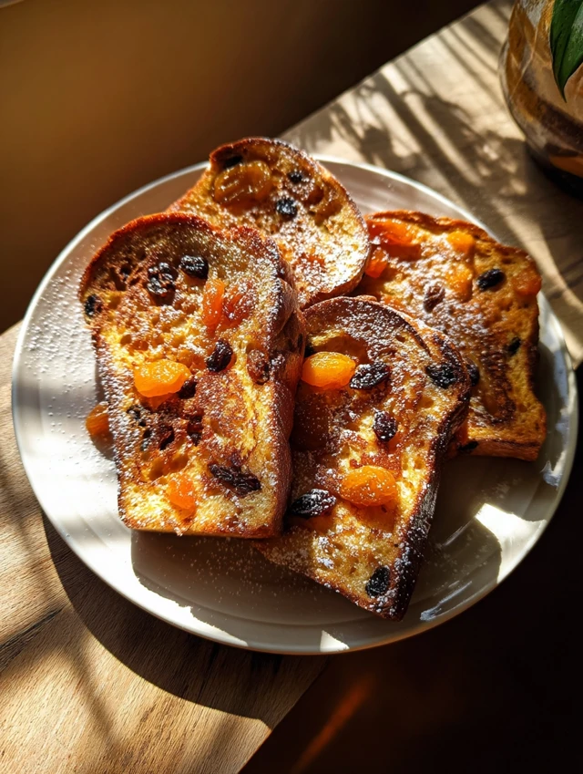 Pain Perdu Aux Fruits Secs