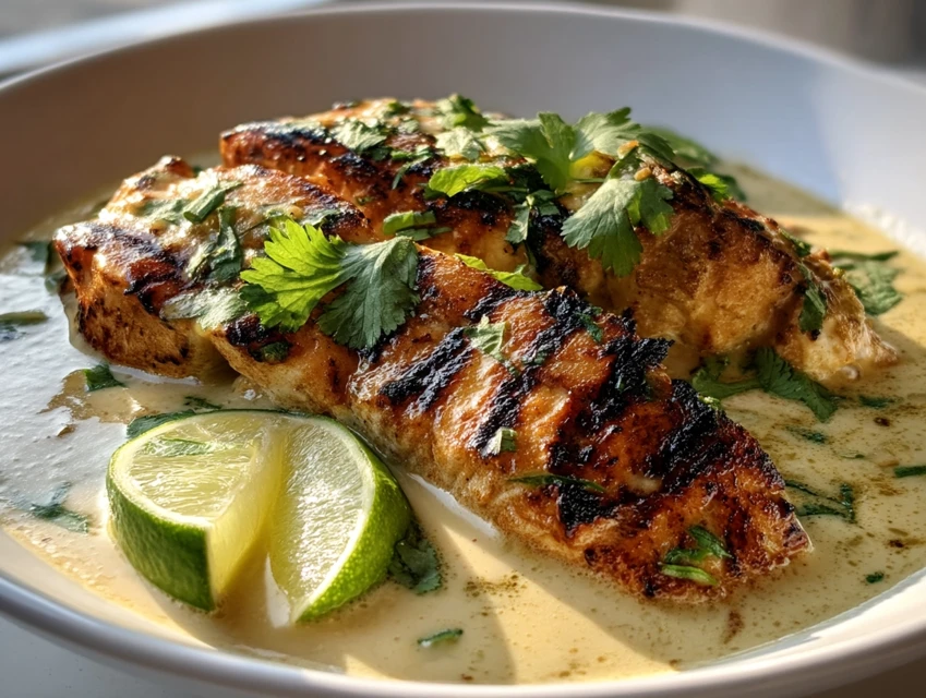 Poisson Grillé Au Lait De Coco Et Citron Vert