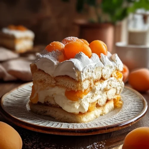 TIRAMISU ABRICOT, MIEL ET ROMARIN