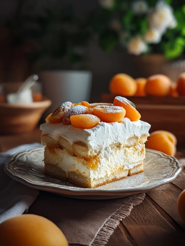 TIRAMISU ABRICOT, MIEL ET ROMARIN