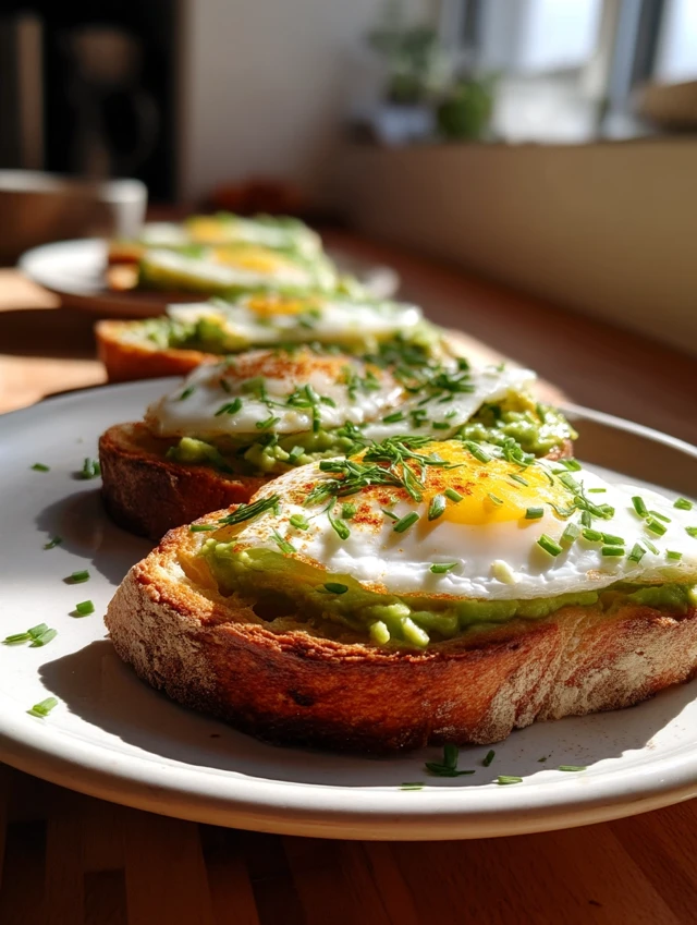 Tartines À L’Œuf Coulant Et À L’Avocat