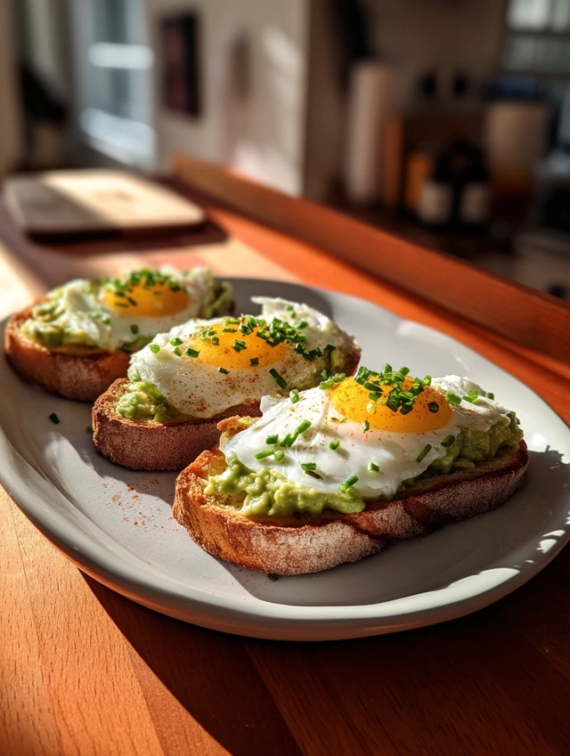 Tartines À L’Œuf Coulant Et À L’Avocat