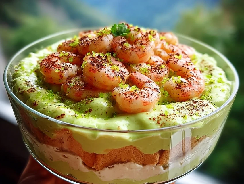 Tiramisu Avocat, Citron Vert Et Crevettes