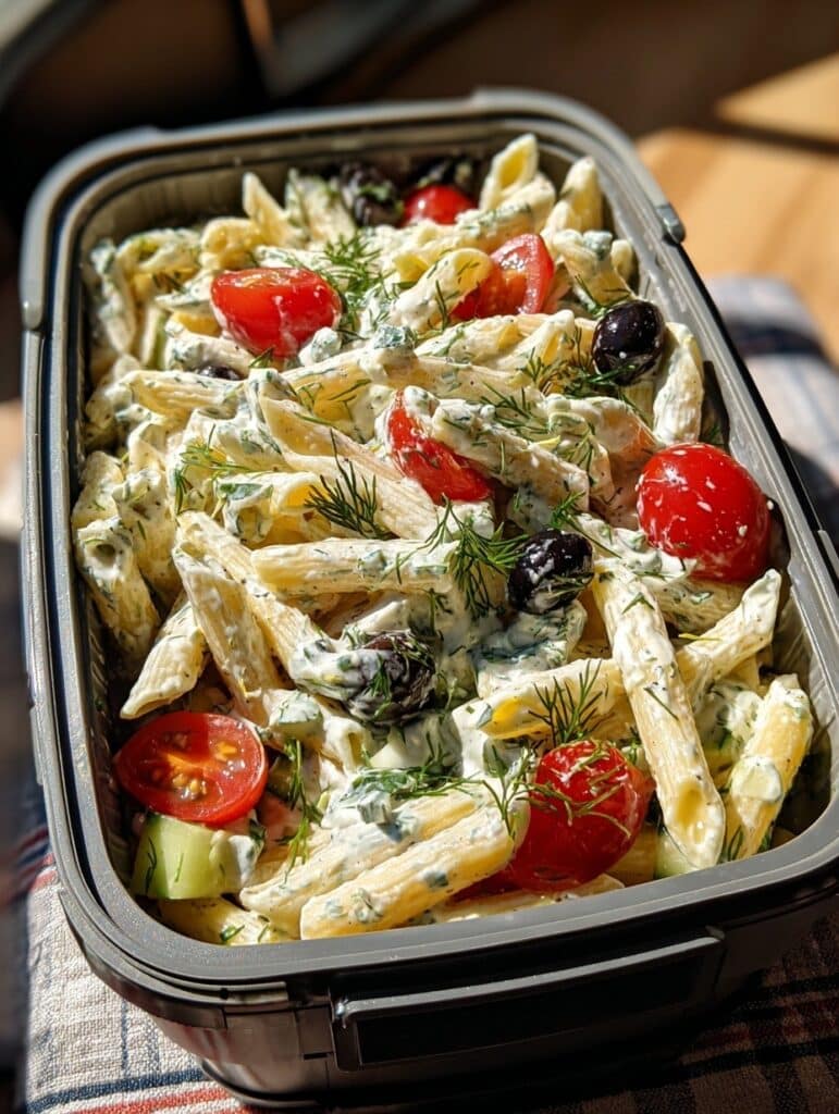 salade de pâtes healthy à emporter