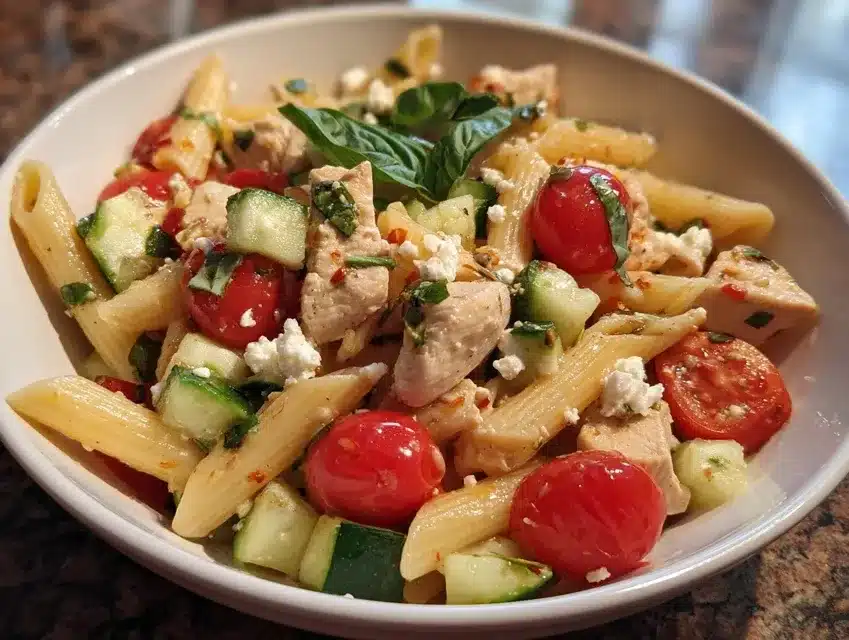 Salade de pâtes au poulet : la recette fraîche et rapide de l’été