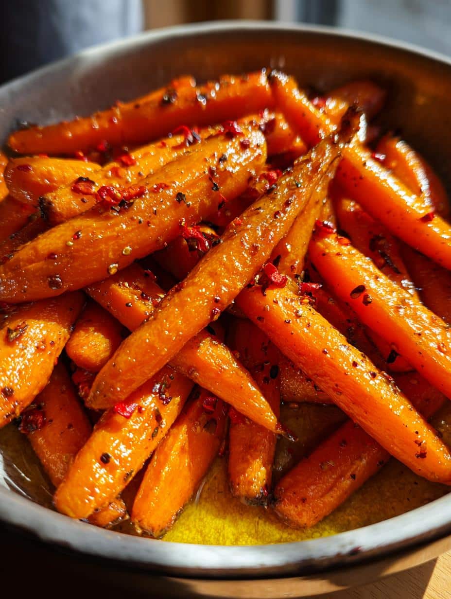 Carottes rôties au miel piquant - detail 1