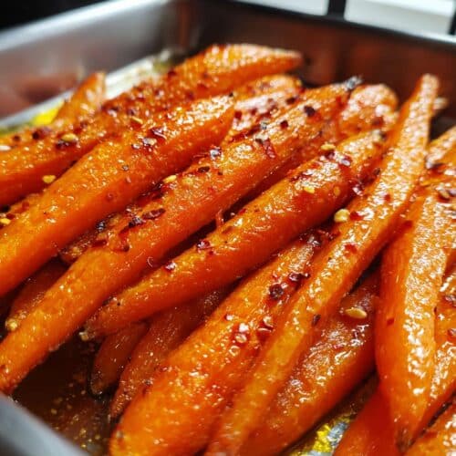 Carottes rôties au miel piquant