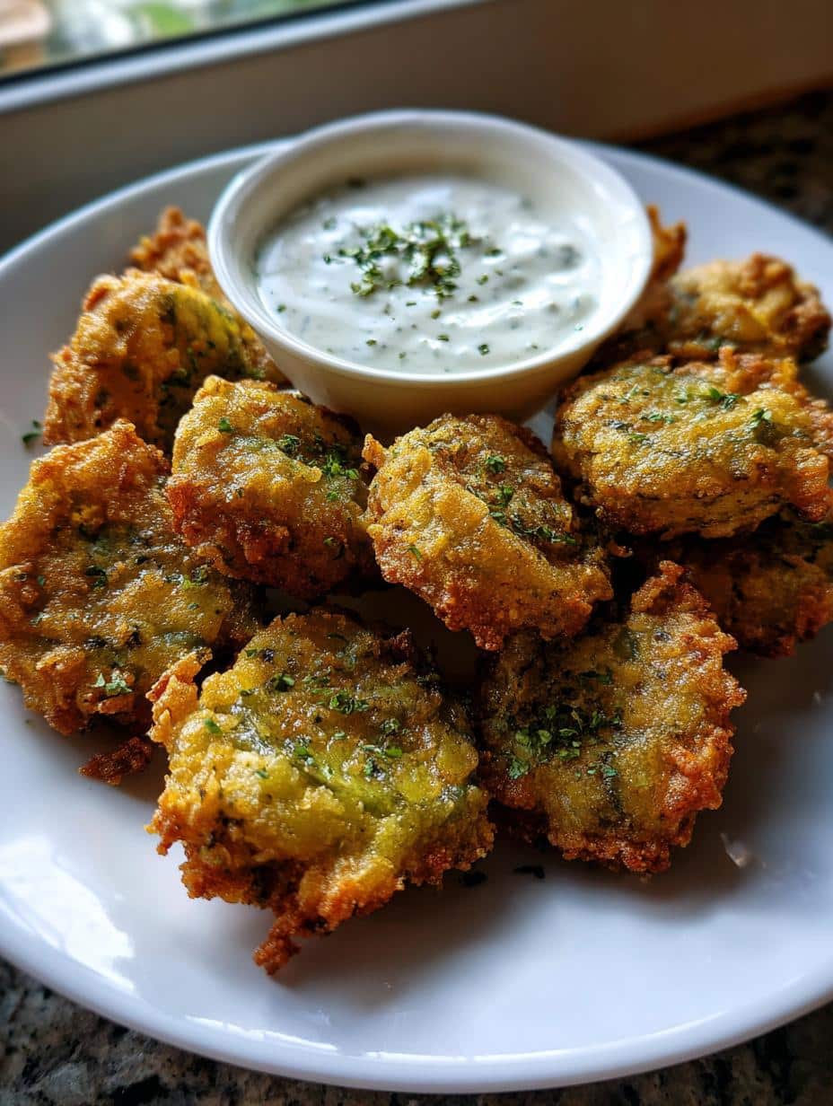 Cornichons frits sauce ranch - detail 1