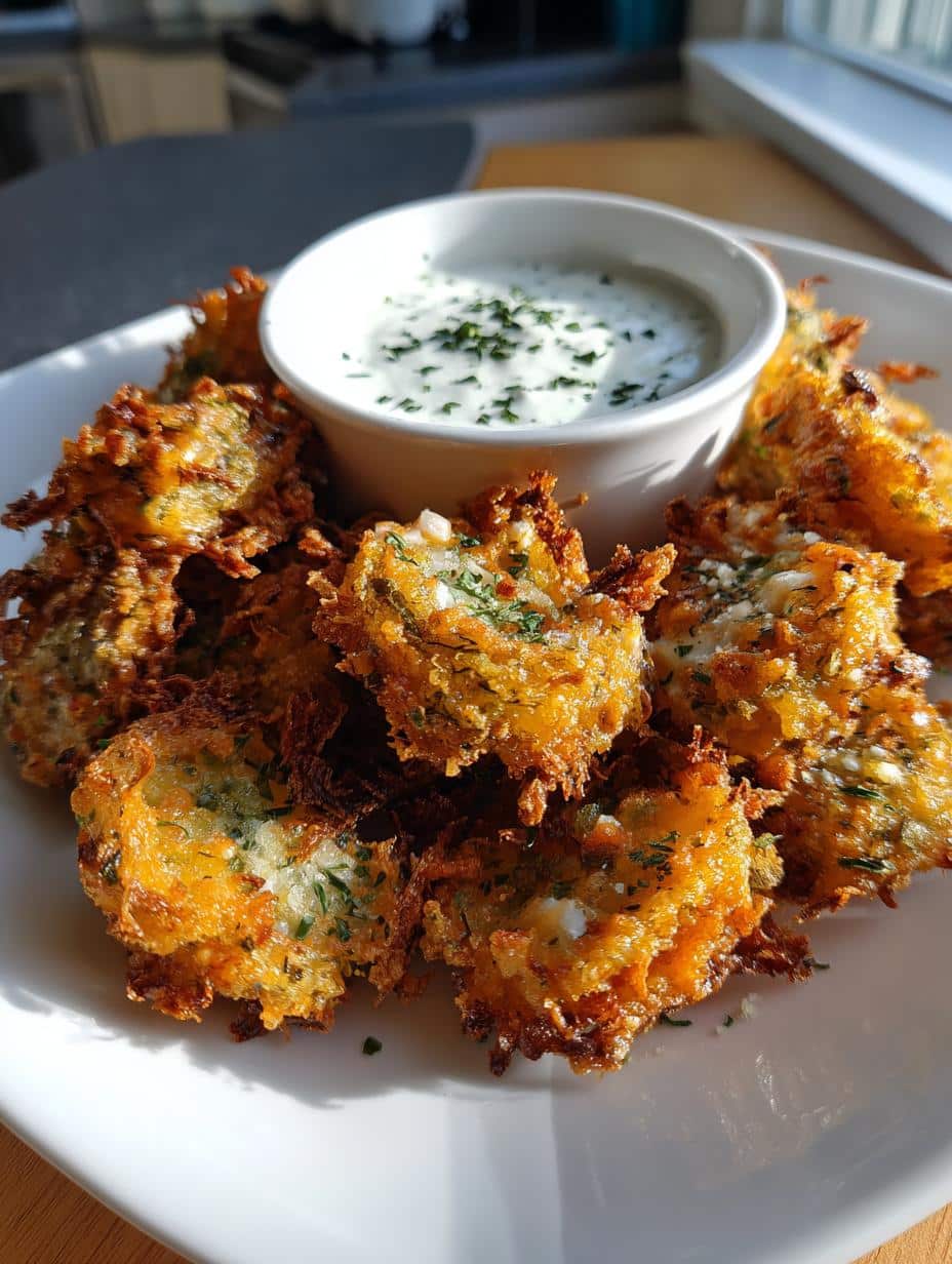 Cornichons frits sauce ranch - detail 2