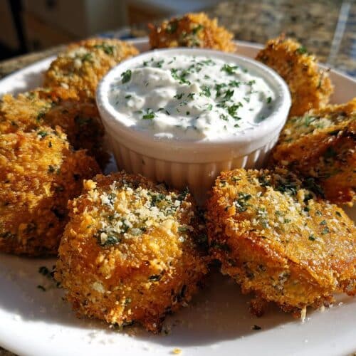 Cornichons frits sauce ranch