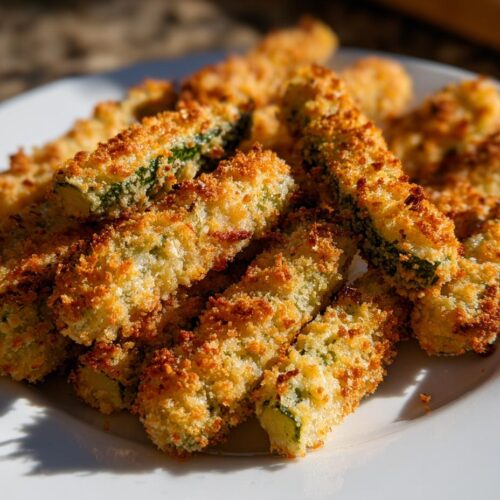 Cornichons panés au four