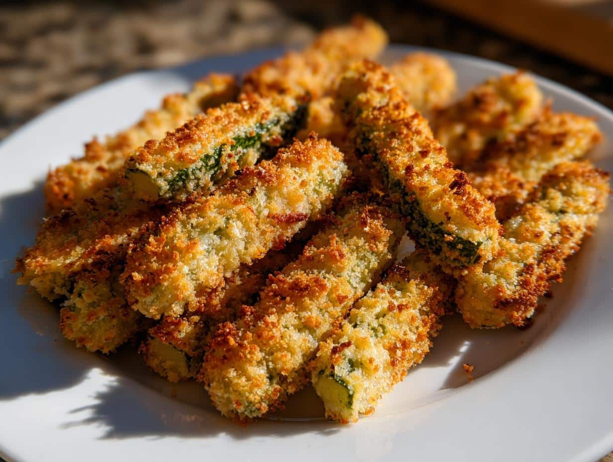 Cornichons panés au four