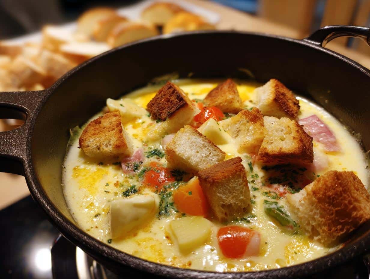 Fondue au fromage crémeuse