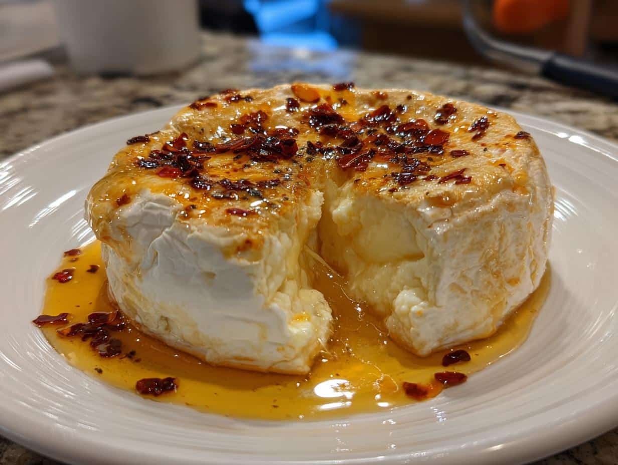 Fromage de chèvre chaud au miel piquant