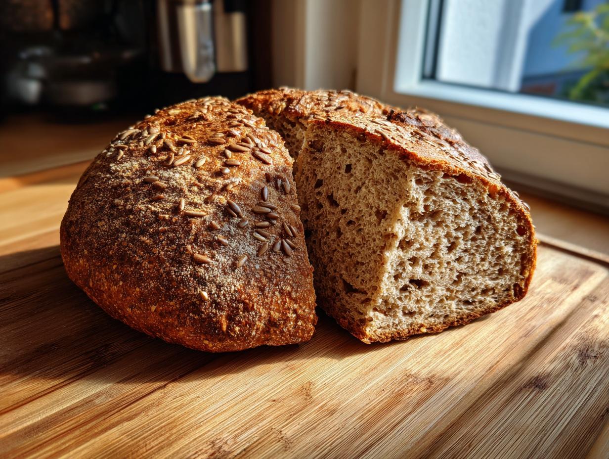 Pain complet aux graines de tournesol