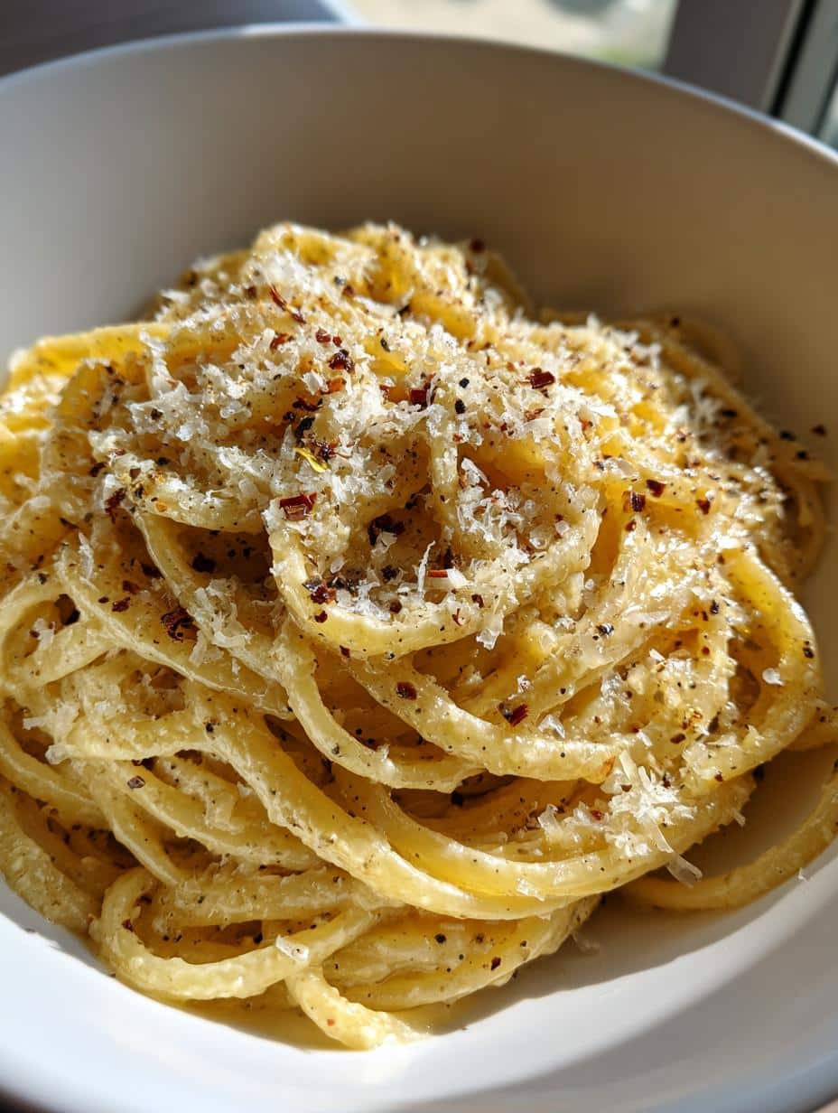 Pâtes au beurre d'ail et parmesan - detail 2