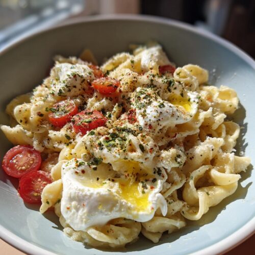 Pâtes à la burrata fondante