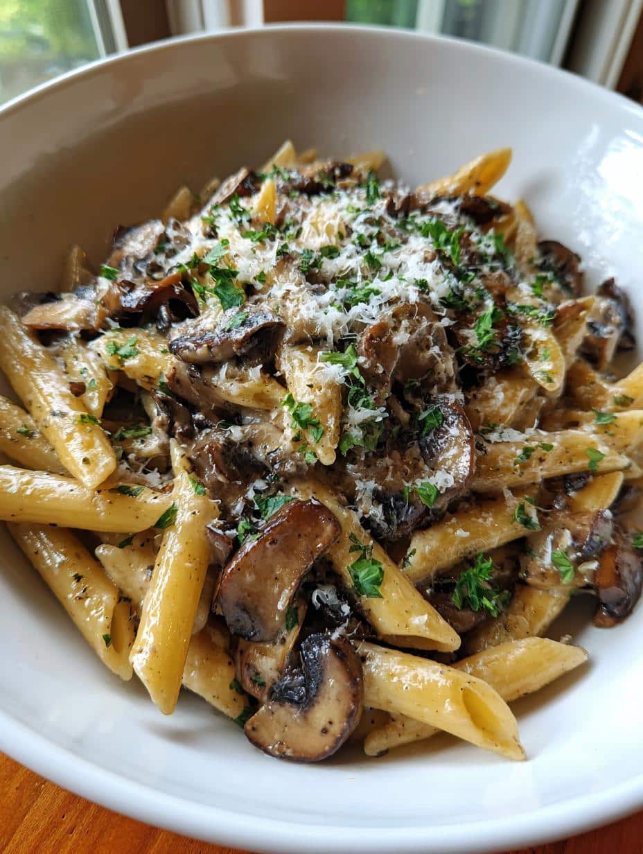 Pâtes one-pot champignons - detail 2