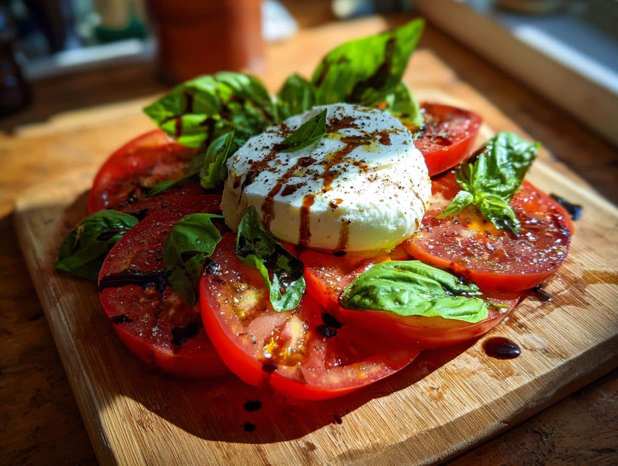 Salade caprese burrata