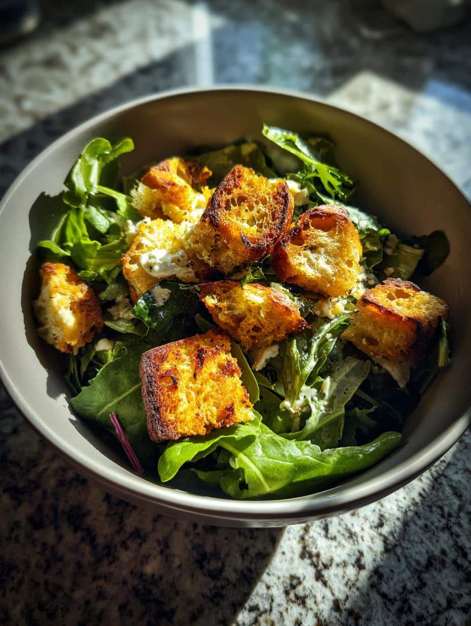 Salade chèvre chaud croûtons - detail 2