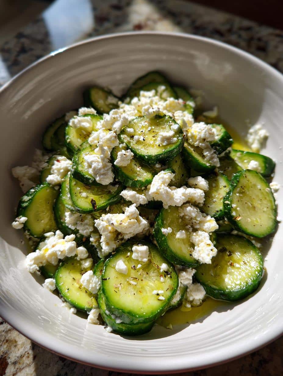 Salade de cornichons au fromage feta - detail 1