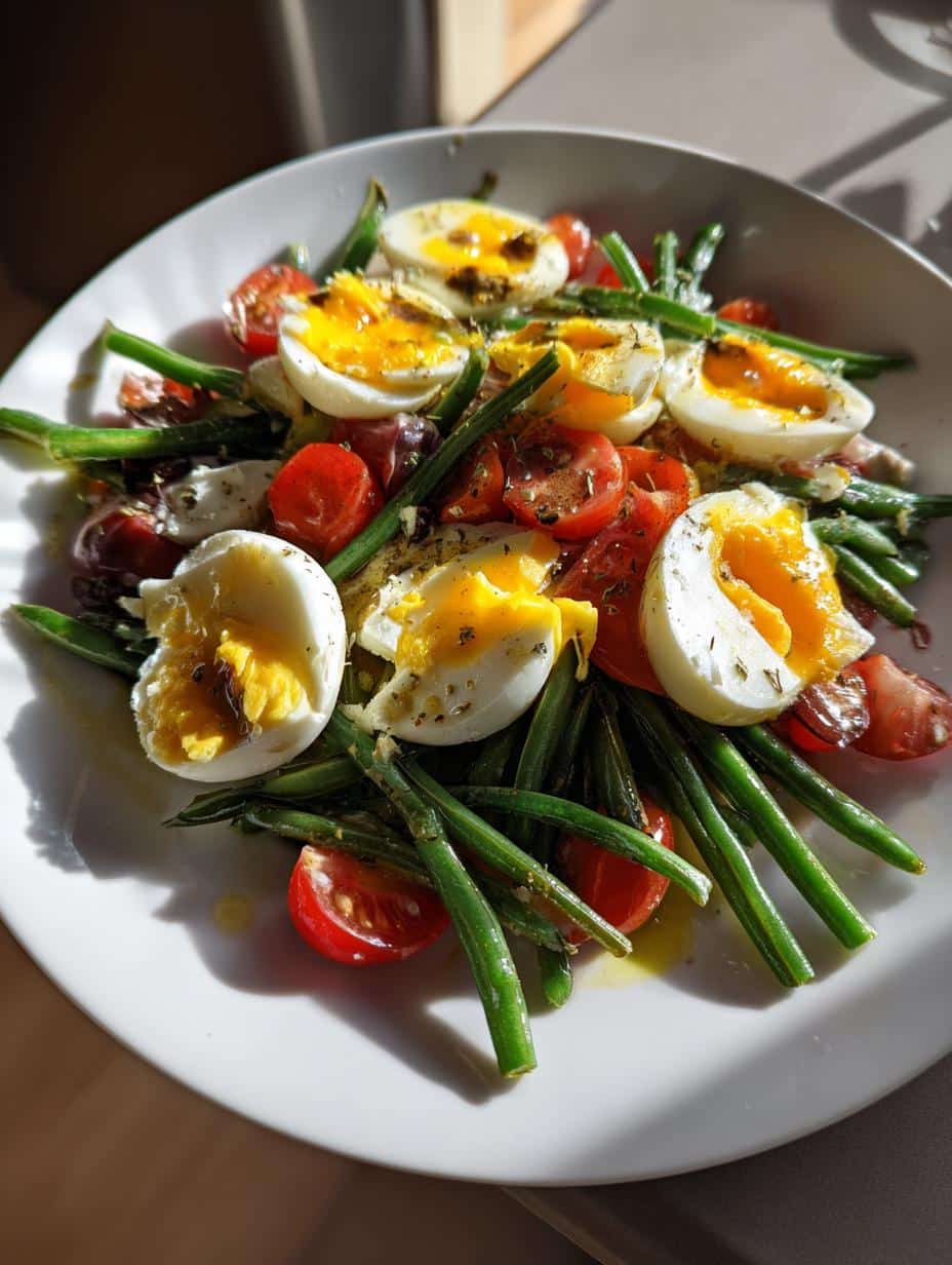 Salade niçoise traditionnelle - detail 1