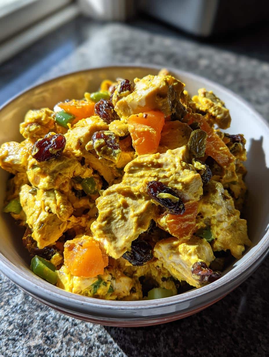 Salade poulet curry raisins - detail 1