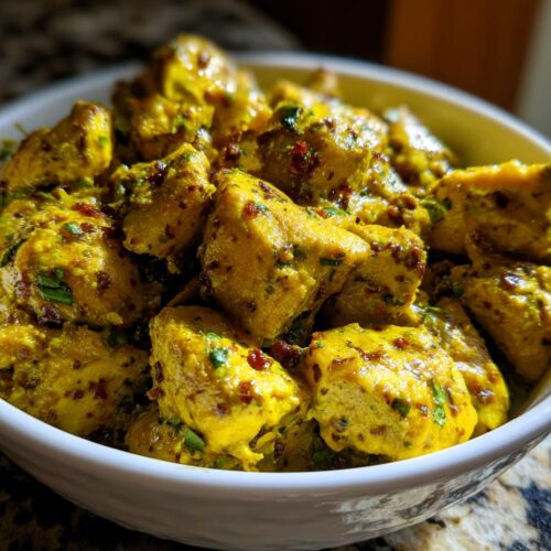 Salade poulet curry raisins