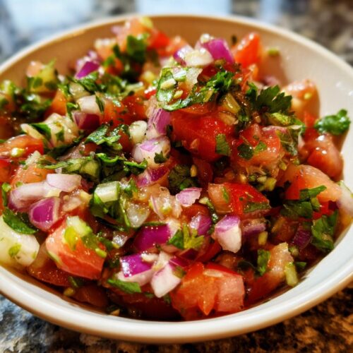 Salsa aux cornichons (Pickle de Gallo)