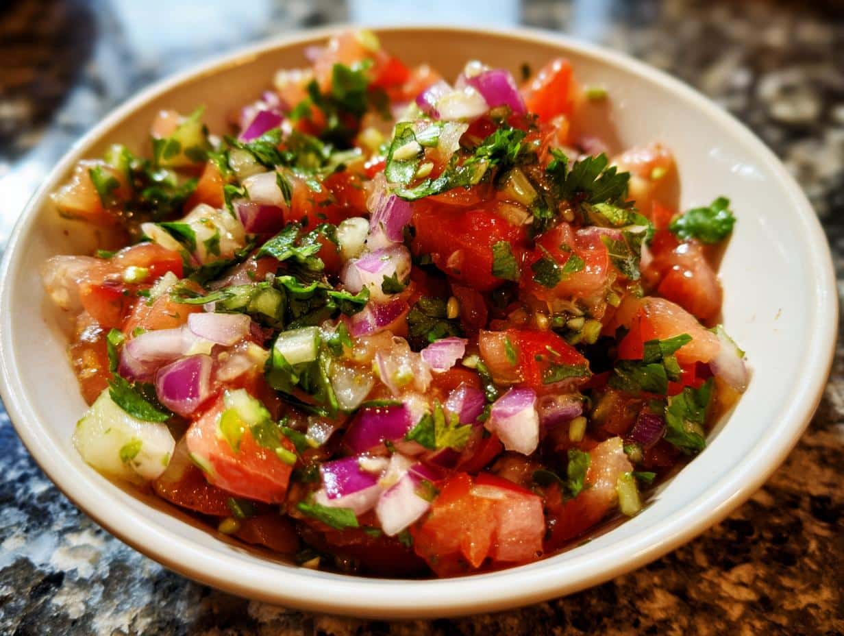 Salsa aux cornichons (Pickle de Gallo)