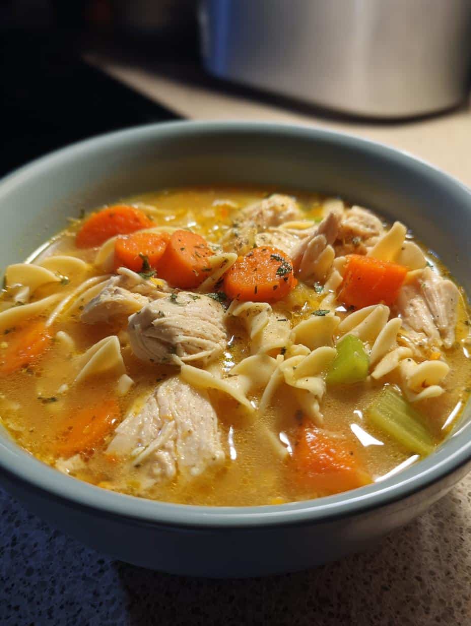 Soupe poulet nouilles réconfortante - detail 1