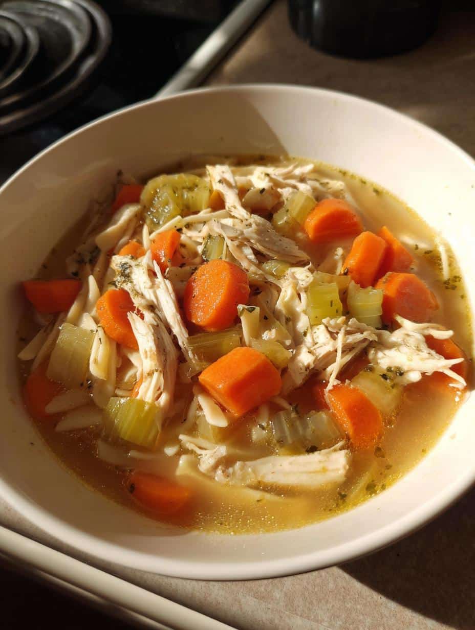 Soupe poulet nouilles réconfortante - detail 2