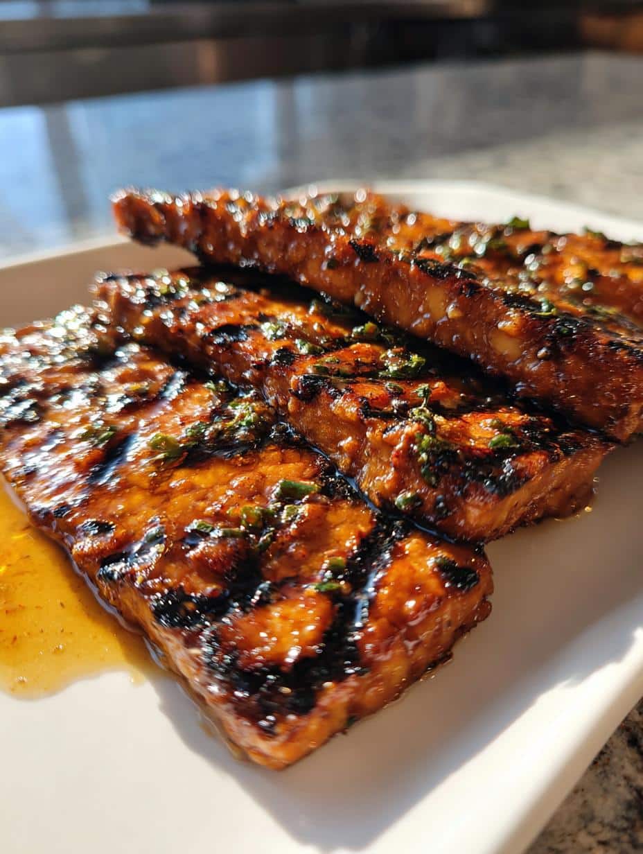 Tempeh mariné grillé - detail 1