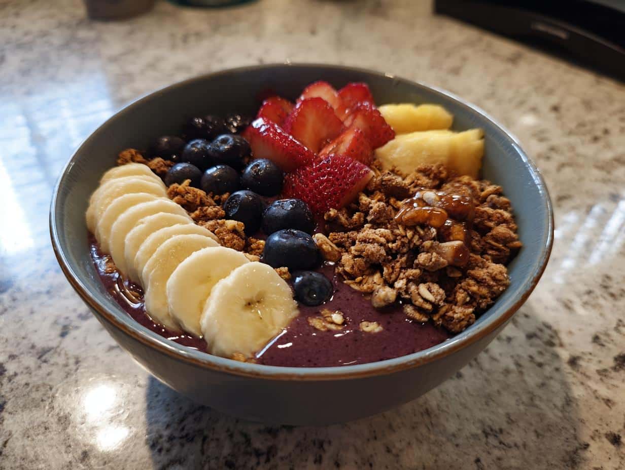 Bol açai aux super-aliments