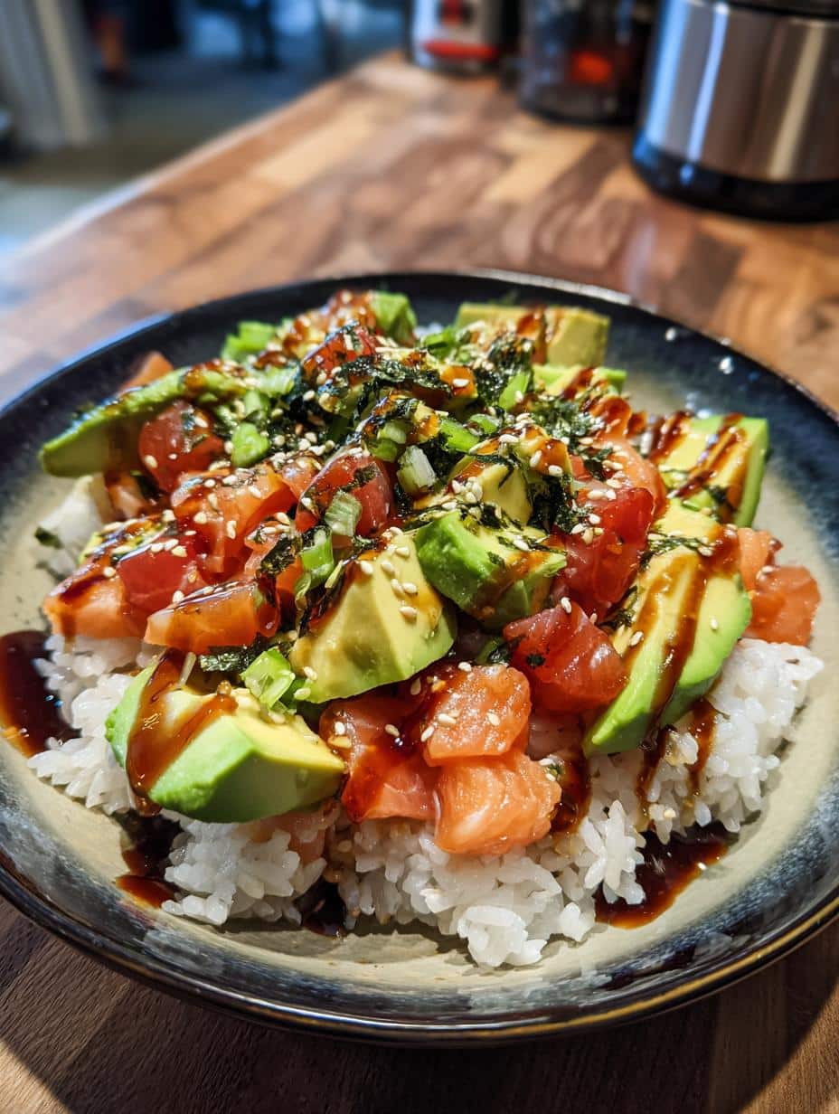Bol de riz saumon avocat - detail 1