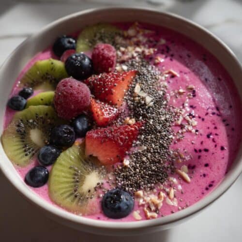 Bol de smoothie au fruit du dragon