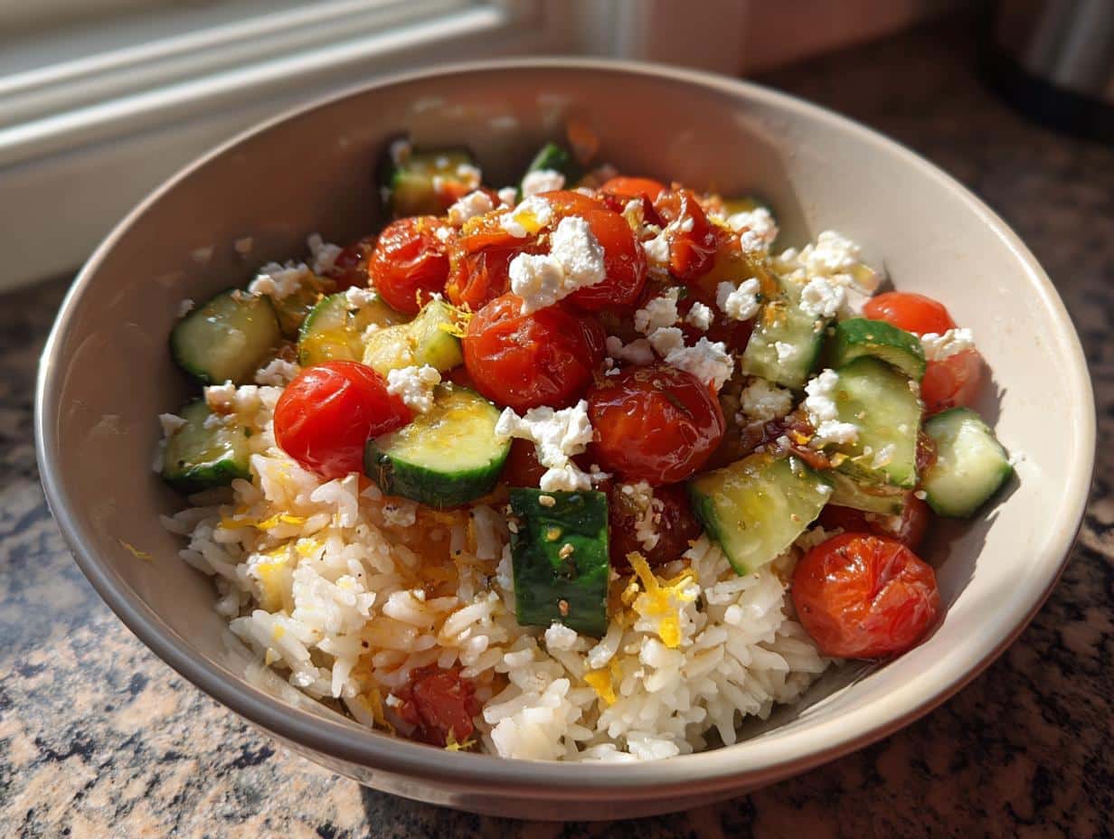 Bol poké méditerranéen