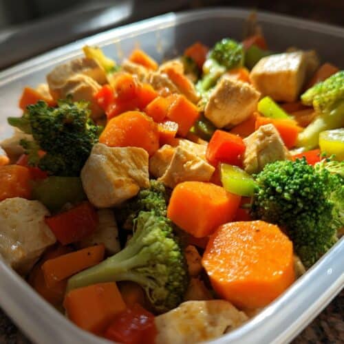 Boîtes lunch poulet-légumes