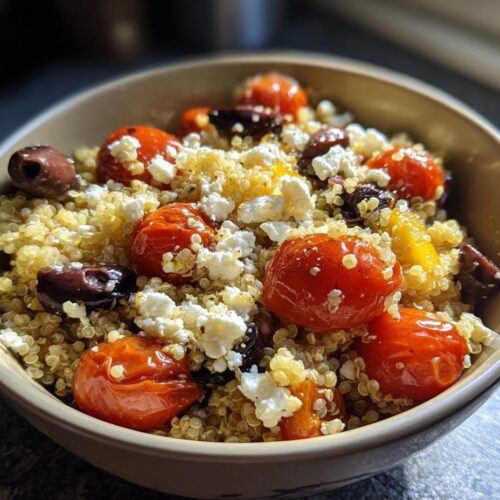 Bowl quinoa méditerranéen