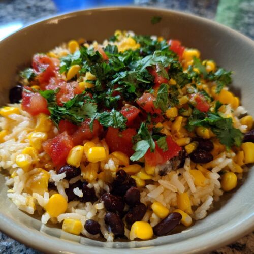 Bowls mexicains riz-haricots