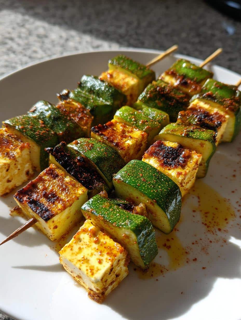 Brochettes de cornichons grillés - detail 1