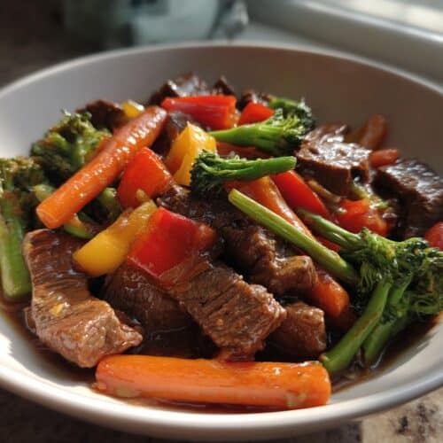 Bœuf sauté aux légumes
