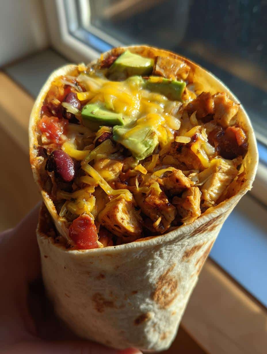 Burritos poulet-haricots rouges - detail 1